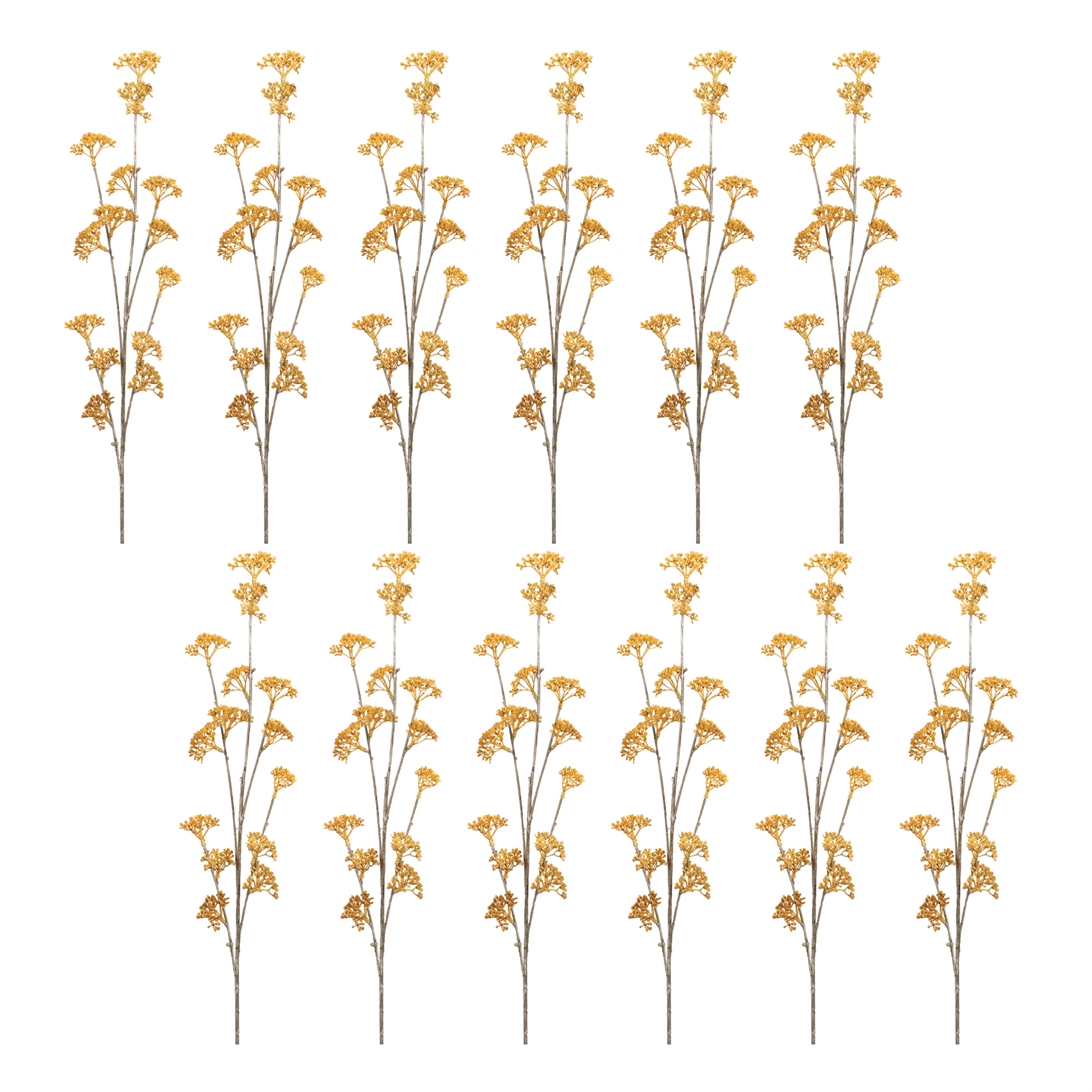 Golden Patrina Spray (Set of 12) 33"H Plastic - Image 3