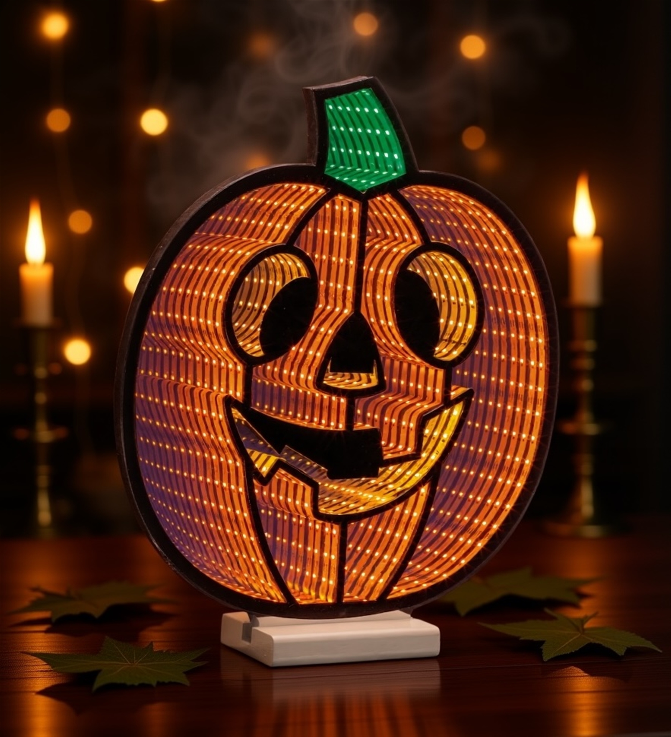 Jack-O-Lantern Ekkolight 14.5"H Acrylic UL Plug