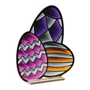 Easter Egg x3 Ekkolight 23.5"H Acrylic UL Plug