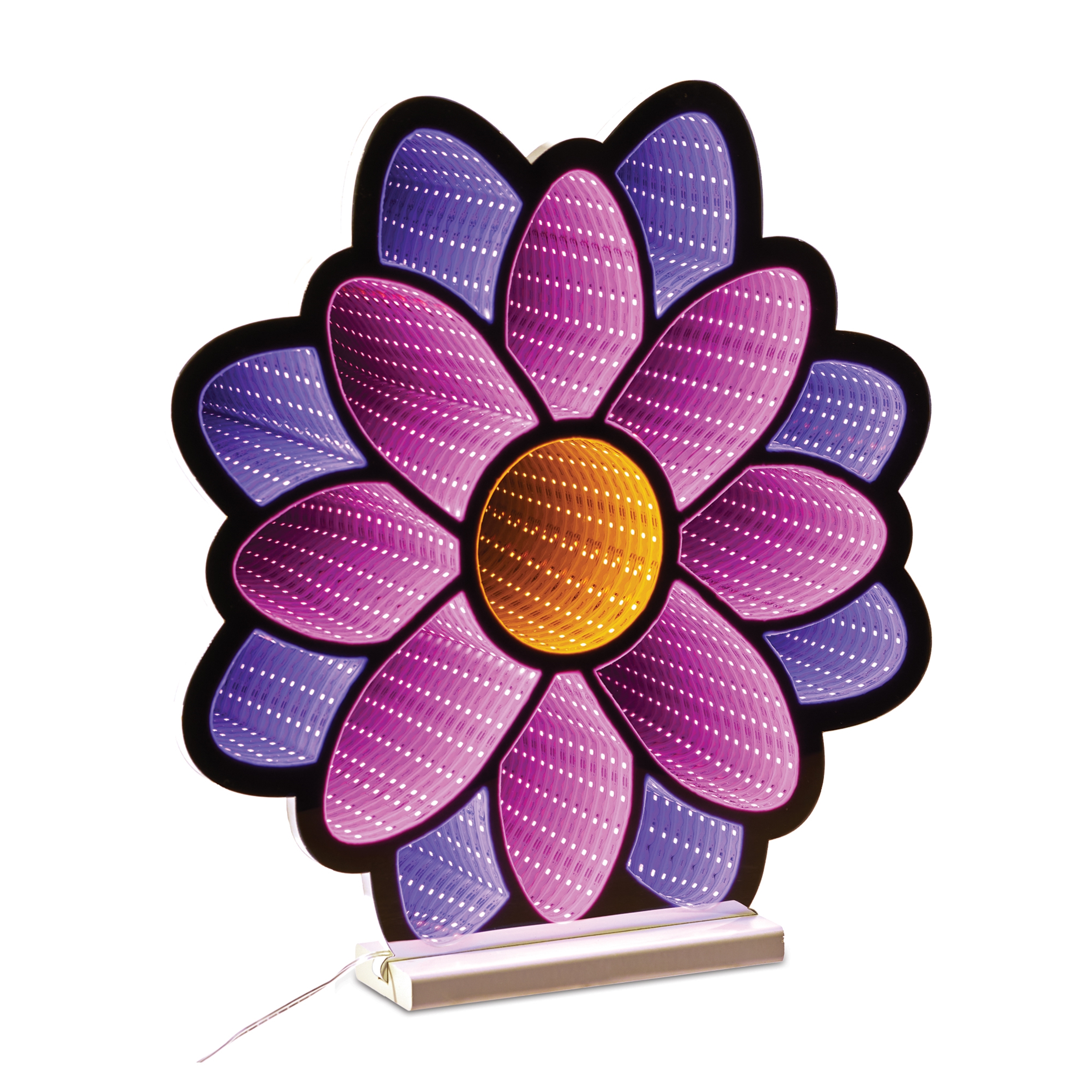 Flower Ekkolight 16.5"H Acrylic UL Plug