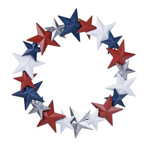 Metal Star Wreath 18"D