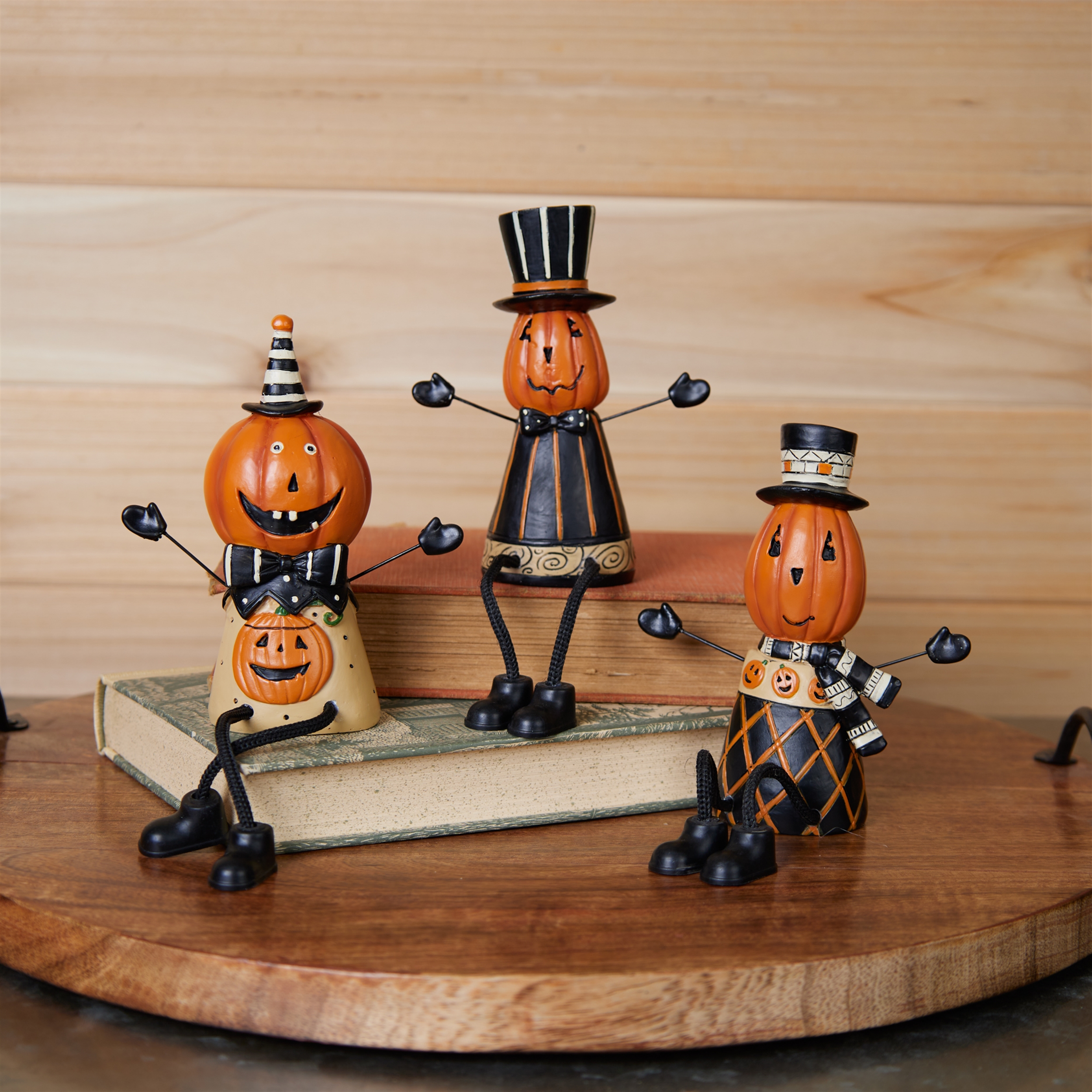 Jack o Lantern Shelf Sitter (Set of 3) - Image 2
