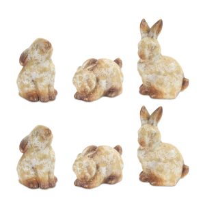 Rabbit (Set of 6) 9"H Terracota