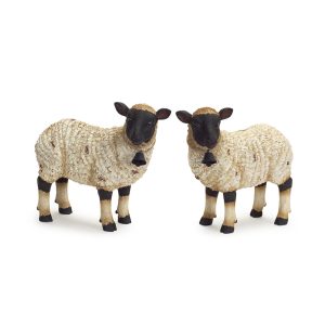 Sheep (Set of 2) 9.25"H Polyresin