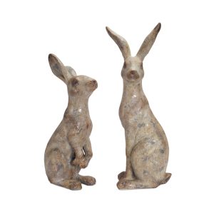 Rabbit (Set of 2) 20"H, 24.5"H Polystone