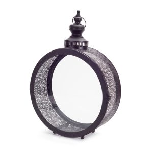 Lantern 22"H Metal/Glass