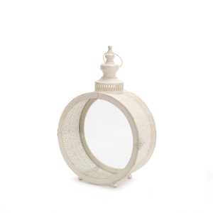 Lantern 17.5"H Metal/Glass