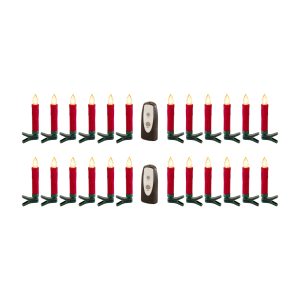 LED Clip On Taper Candle (Set of 24) 4.5"H Plastic