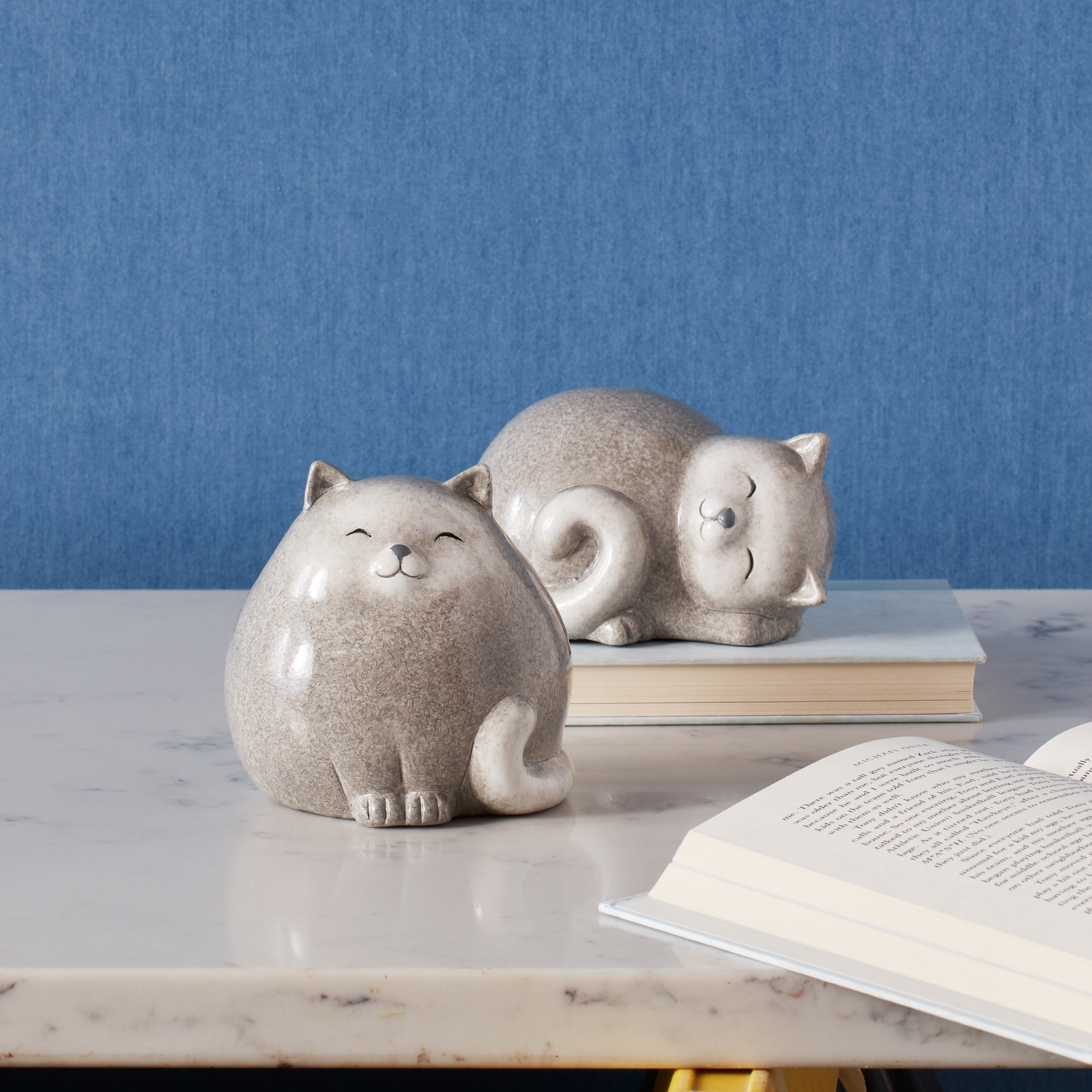 Cat (Set of 4) 3.5"H, 5"H Terracotta - Image 2