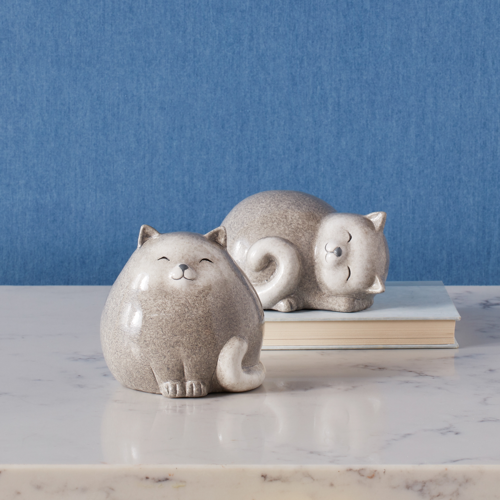 Cat (Set of 4) 3.5"H, 5"H Terracotta - Image 4