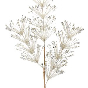 Pine and Sequin Spray (Set of 12) 33.25"H PVC