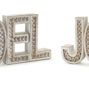 Noel and Joy (Set of 2) 4.5"H Resin