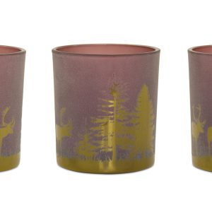 Votive Holder (Set of 3) PVC Box 3"H Glass