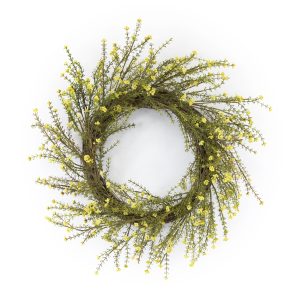 Mini Floral Wreath 18"D Plastic/Polyfoam