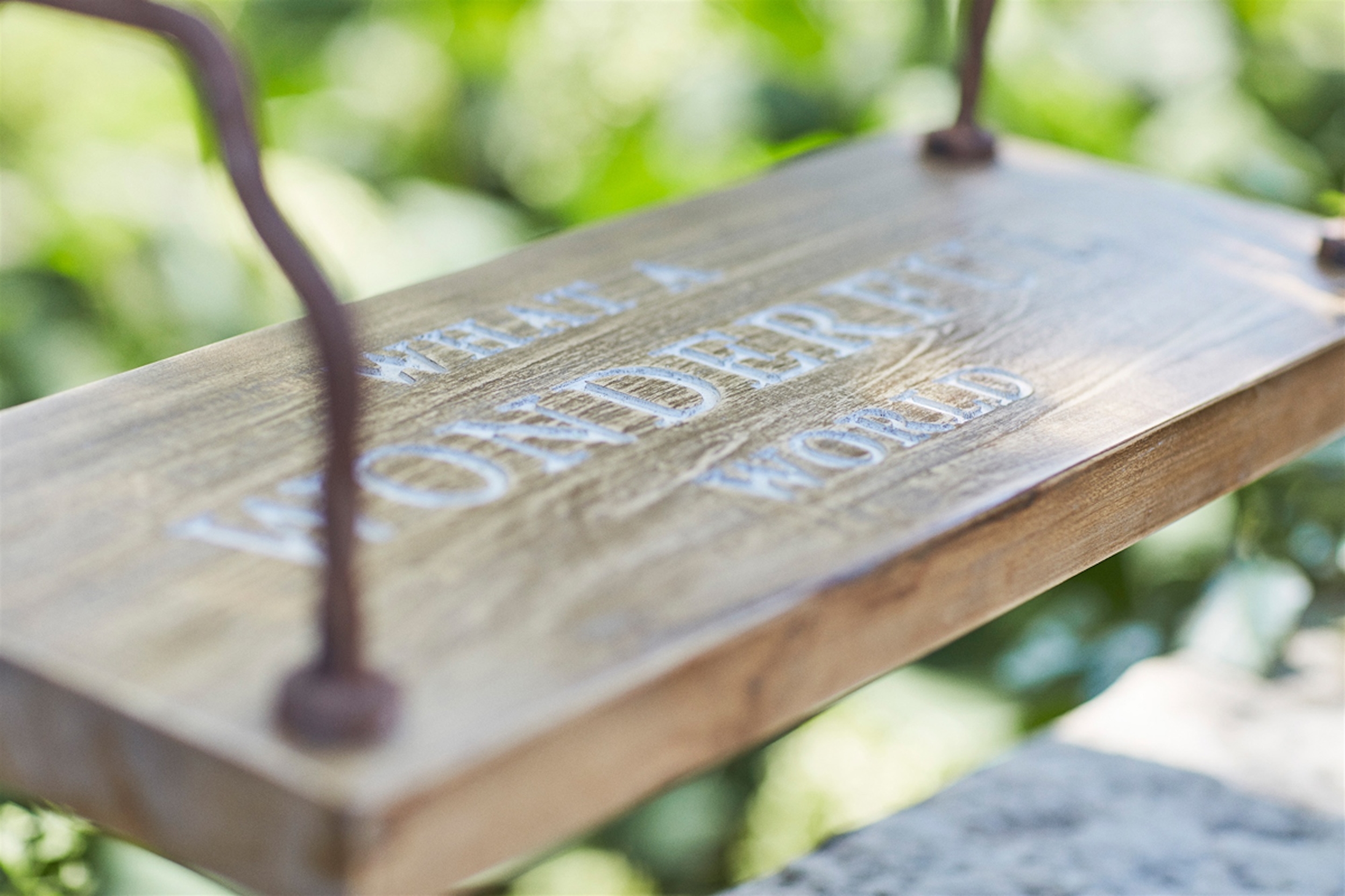 Wonderful World Swing (Rope Not Included) 23.5"L Wood/Iron - Image 3