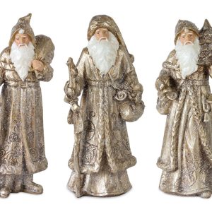Santa (Set of 3) 12.25"H Resin