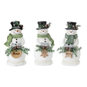 Snowman (Set of 3) 8.25"H Resin