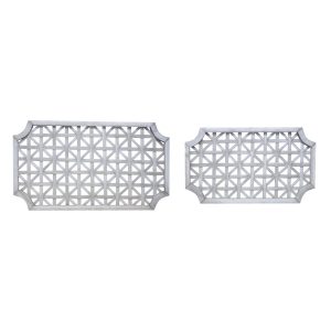 Wall Hanging (Set of 2) 27.25"L x 16"H, 33.25"L x 18.75"H Wood