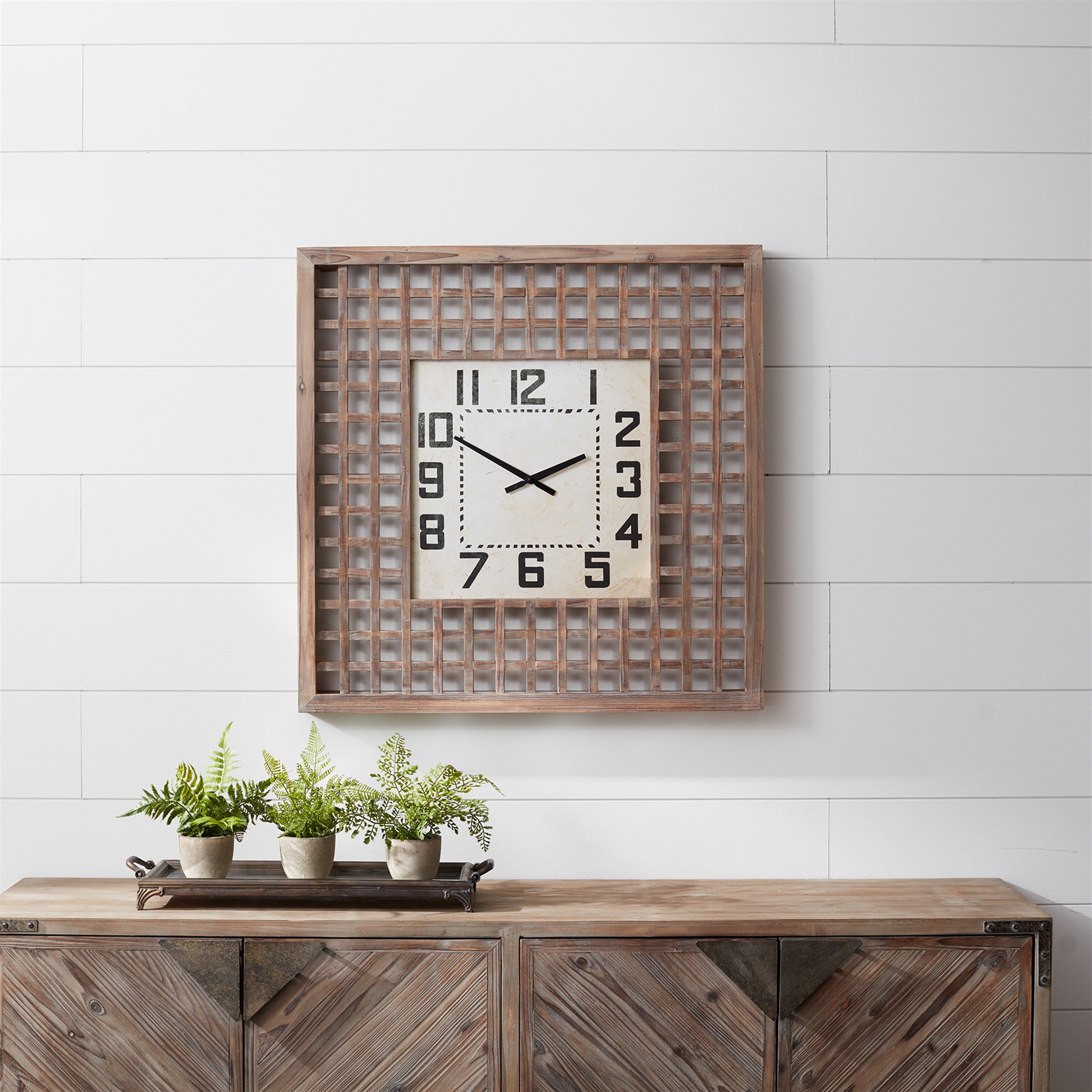 Clock 29.5"SQ Wood/MDF - Image 2