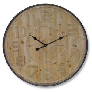 Wall Clock 31.5"D MDF/Iron