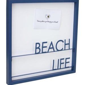 Beach Life Memo Board 15.75"SQ Metal/MDF