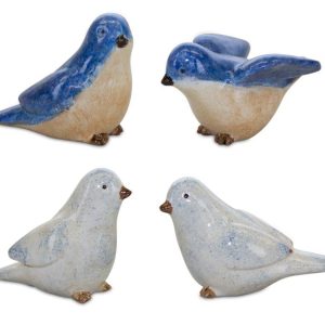 Bird (Set of 4) 2.5"H Resin