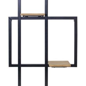 Wall Shelf 17.5"L x 33.5"H Iron/Wood