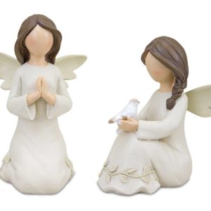 Angel (Set of 2) 4"H, 4.5"H Resin