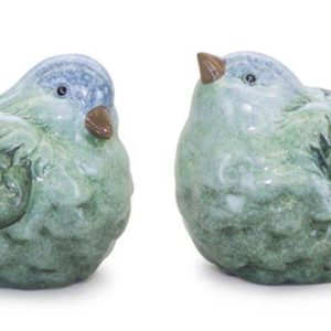 Bird (Set of 2) 4"H, 4.75"H Terra Cotta