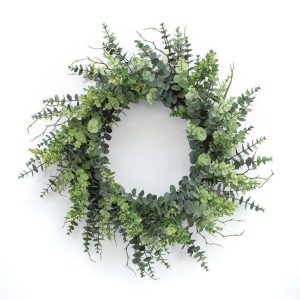 Eucalyptus Wreath 29"D Plastic