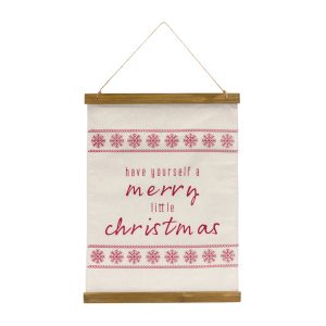 Merry Christmas Banner 14.75"L x 20"H Polyester