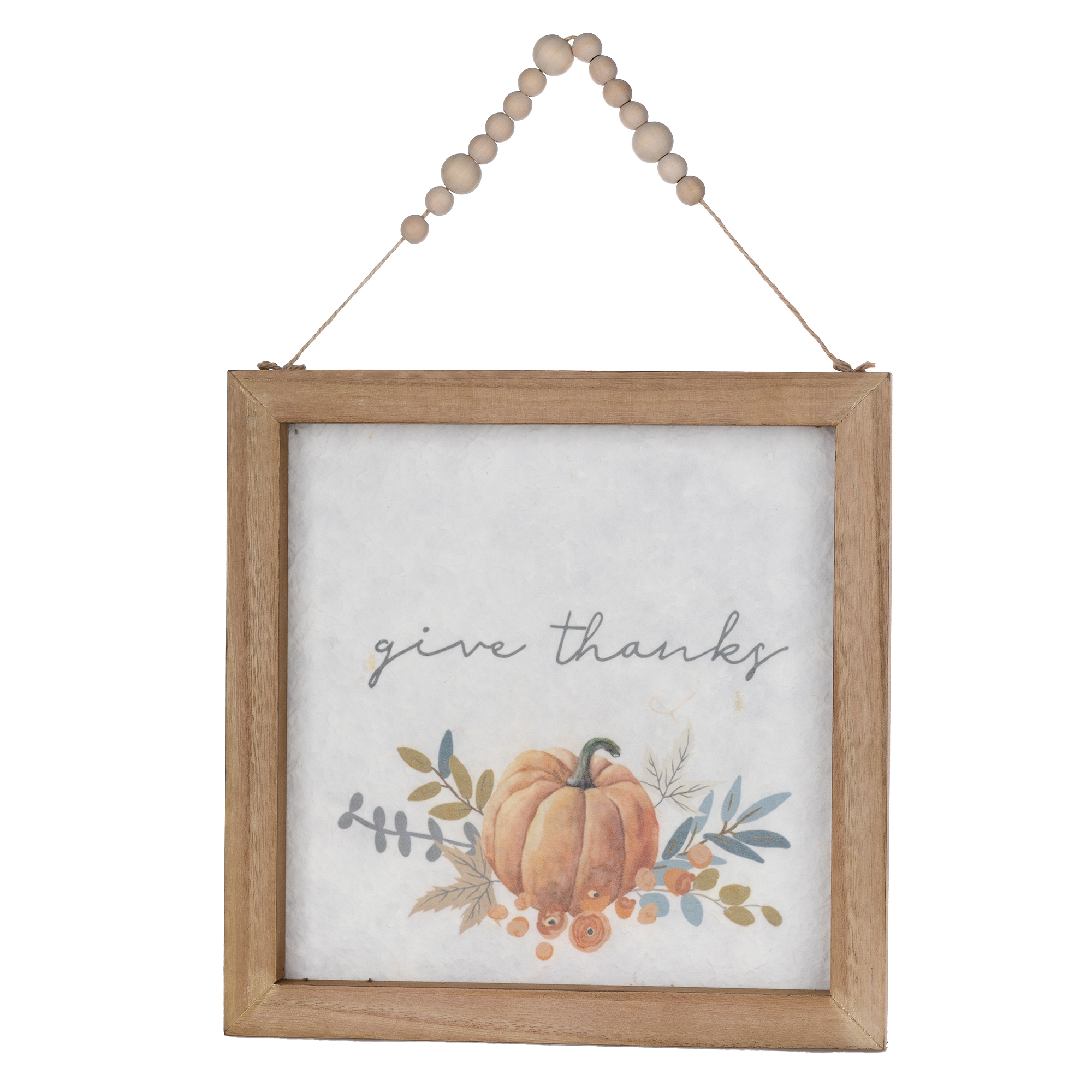 Pumpkin Frame (Set of 2) 11.75"SQ MDF/Paper - Image 2