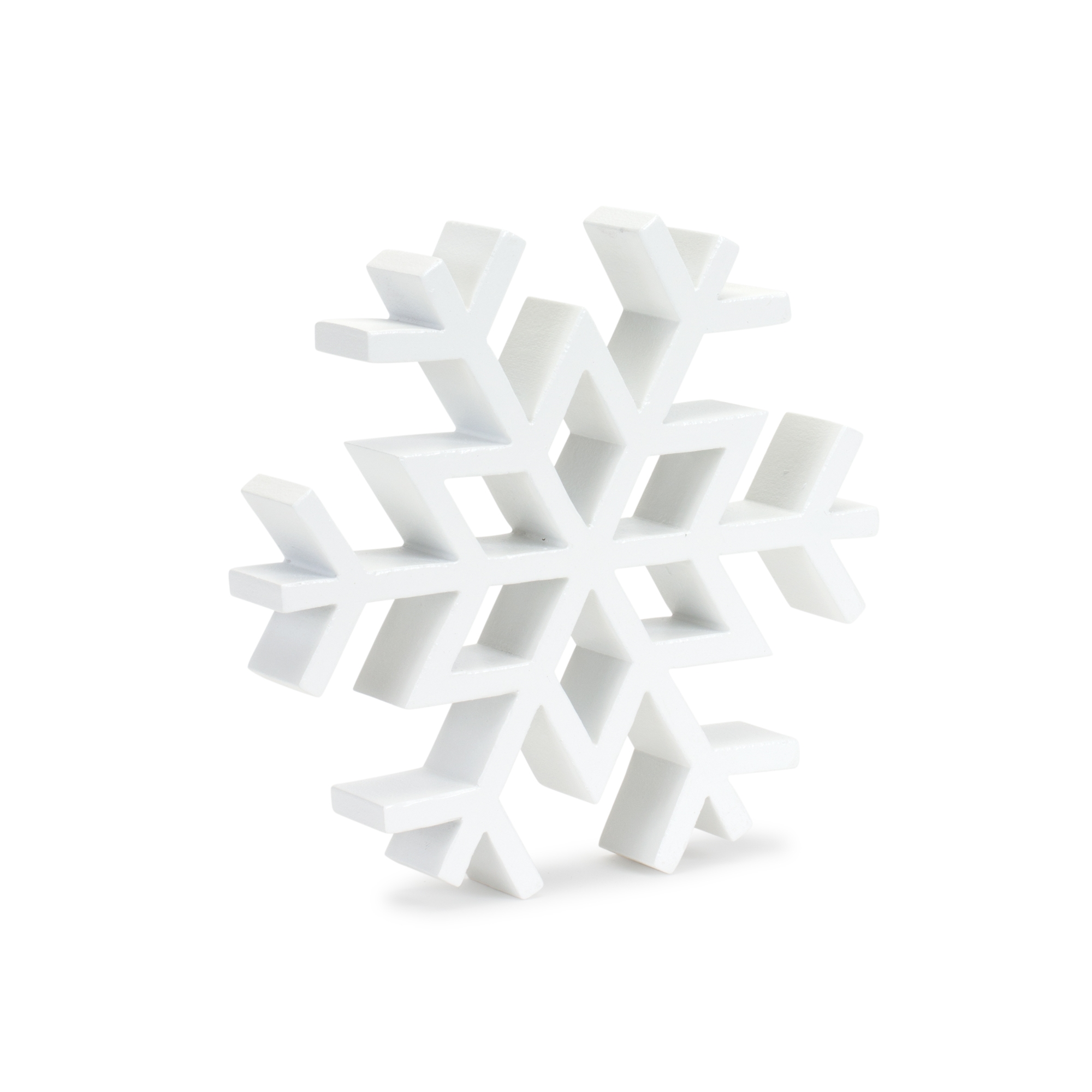 Snowflake (Set of 12) 6.5"H, 9.25"H Wood - Image 4