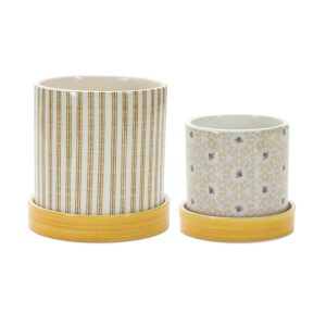 Container (Set of 2) 4.5"D x 4.25"H, 5.25"D x 5.25"H Dolomite