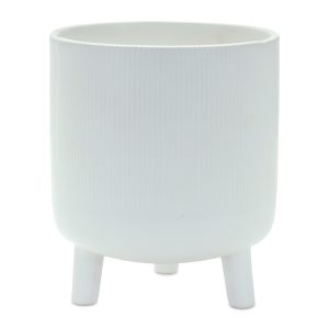 Pot w/Legs 6"D x 7"H Dolomite