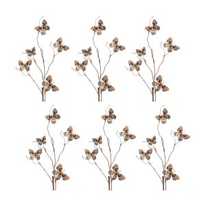 Butterfly Spray (Set of 6) 39"H Polyester