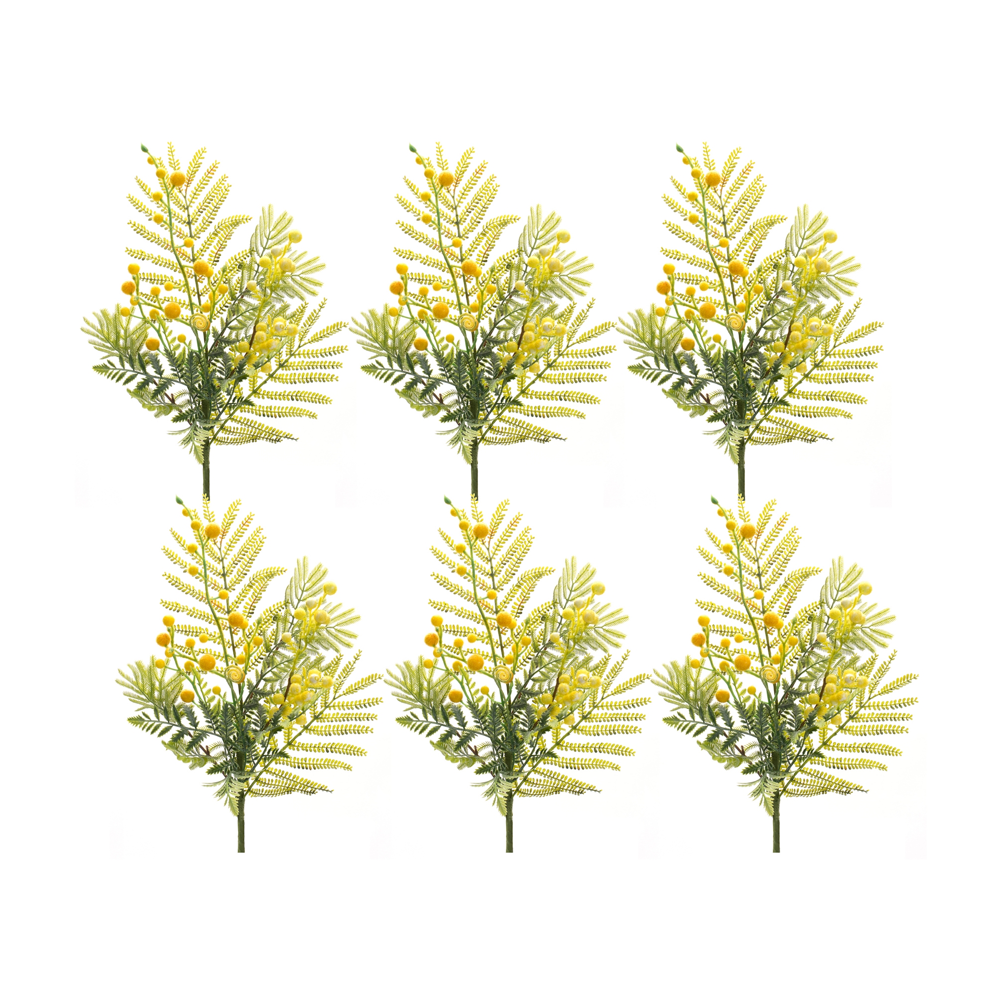 Mimosa Spray (Set of 6) 21.5"H Plastic