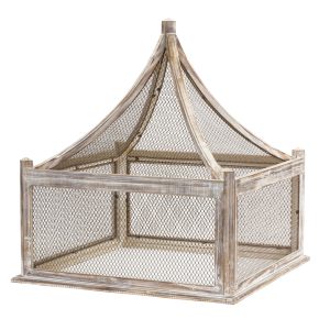 Garden Screen 23.5"L x 23.5"W x 26"H Wood/Screen