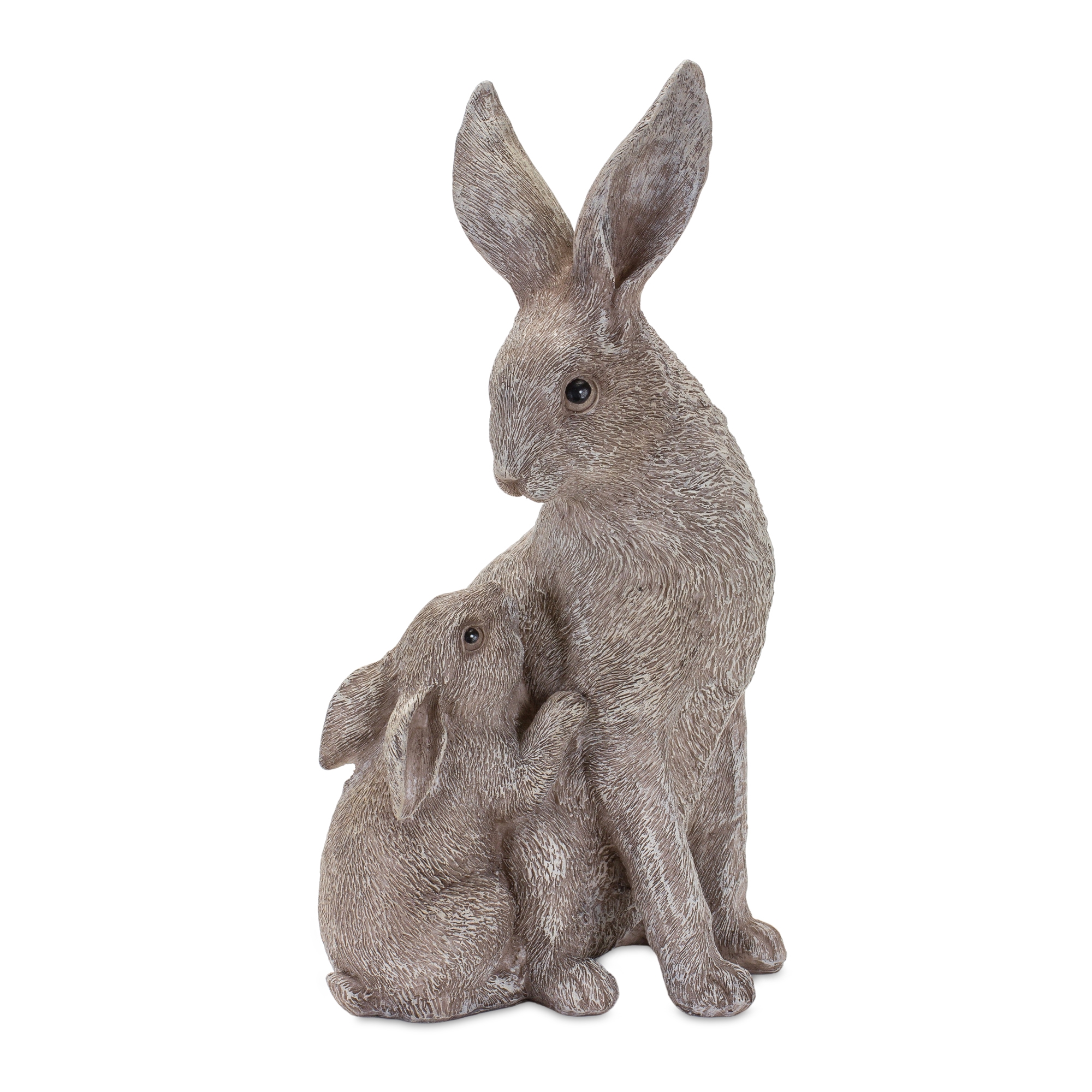 Rabbit with Bunny (Set of 2) 7"H, 11"H Resin - Image 3