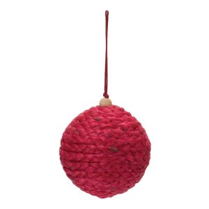 Ball Ornament (Set of 4) 4"D Jute