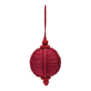 Onion Ornament (Set of 6) 3.25"D x 5.5"H Jute