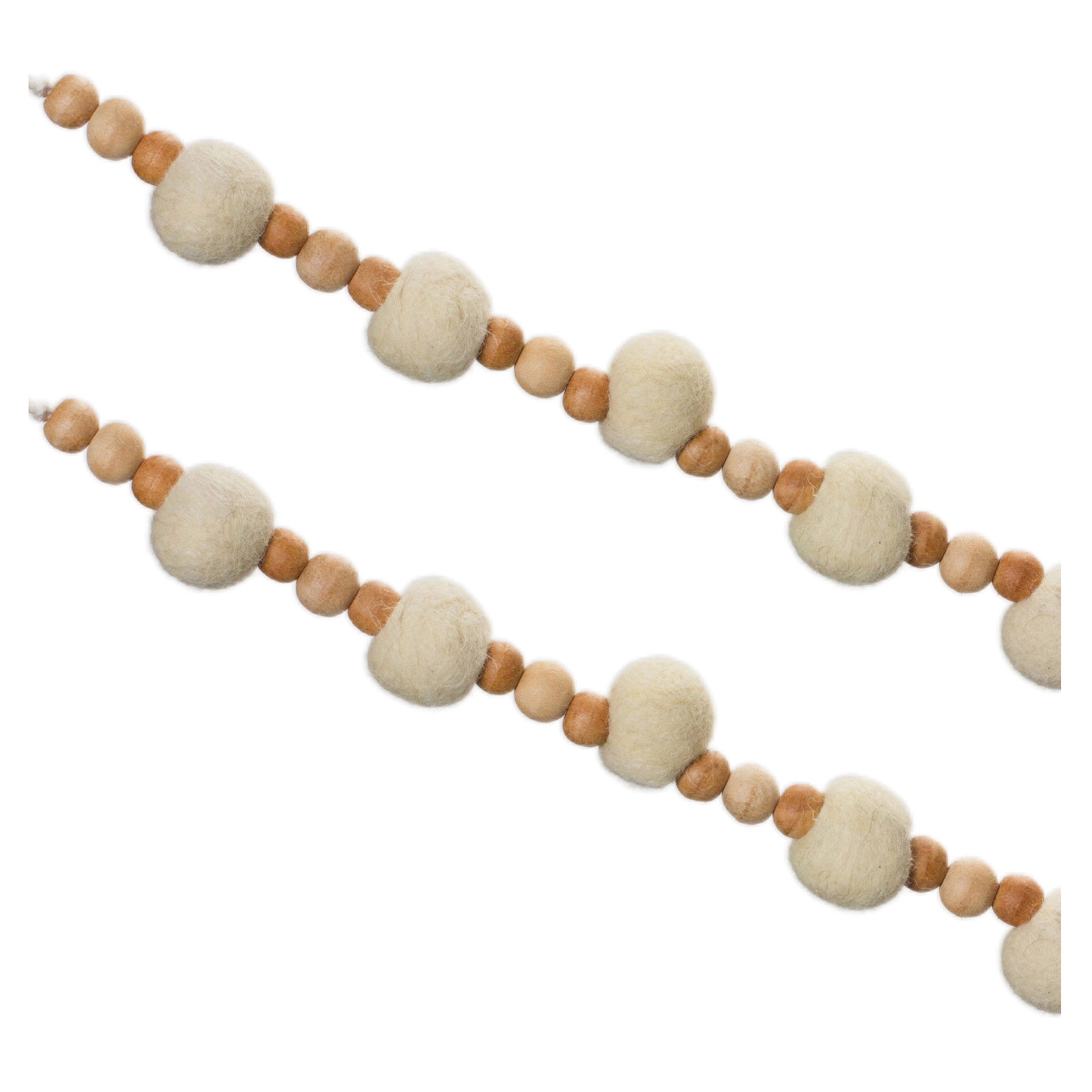 Bead Garland (Set of 2) 5.5'L Wood - Image 3