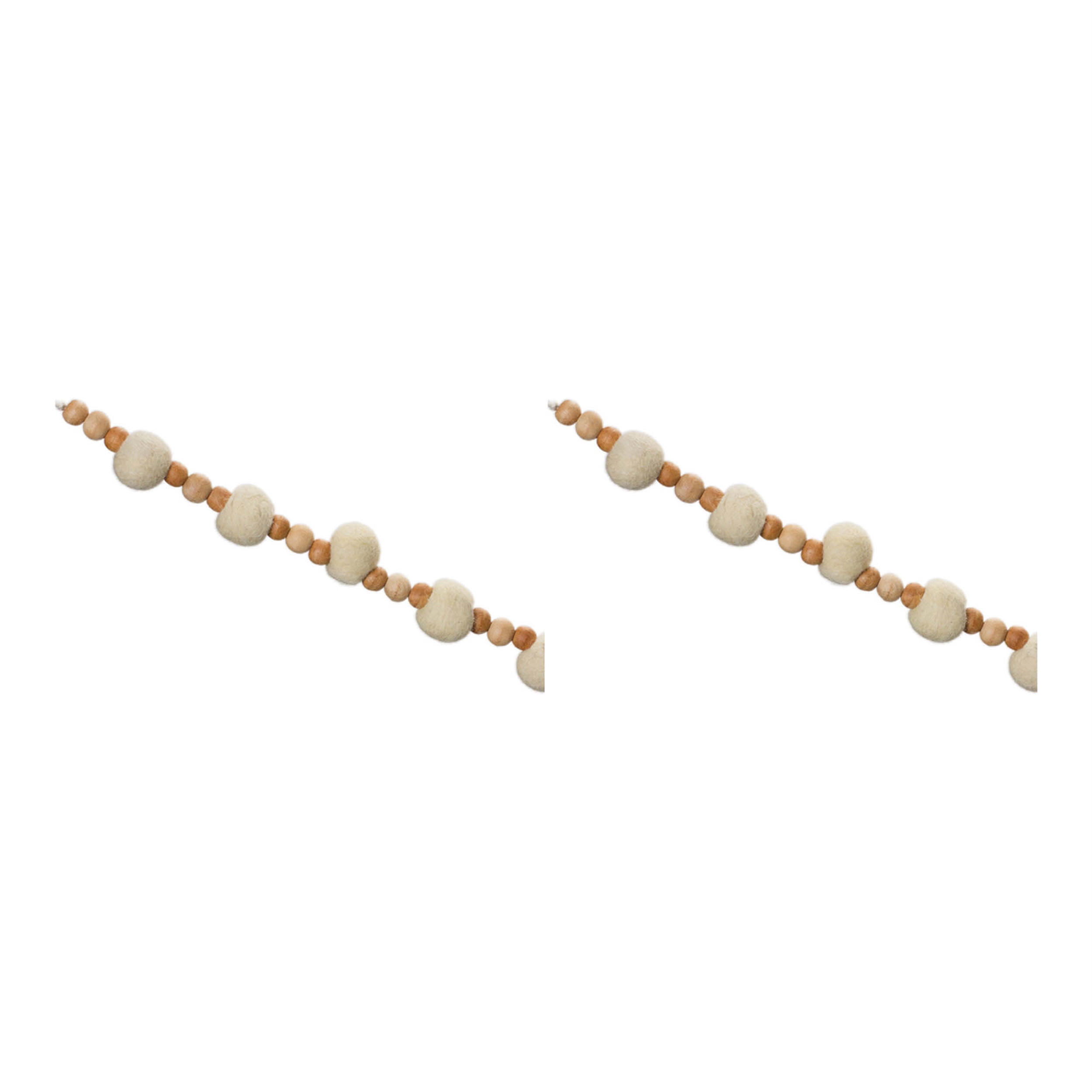 Bead Garland (Set of 2) 5.5'L Wood - Image 4
