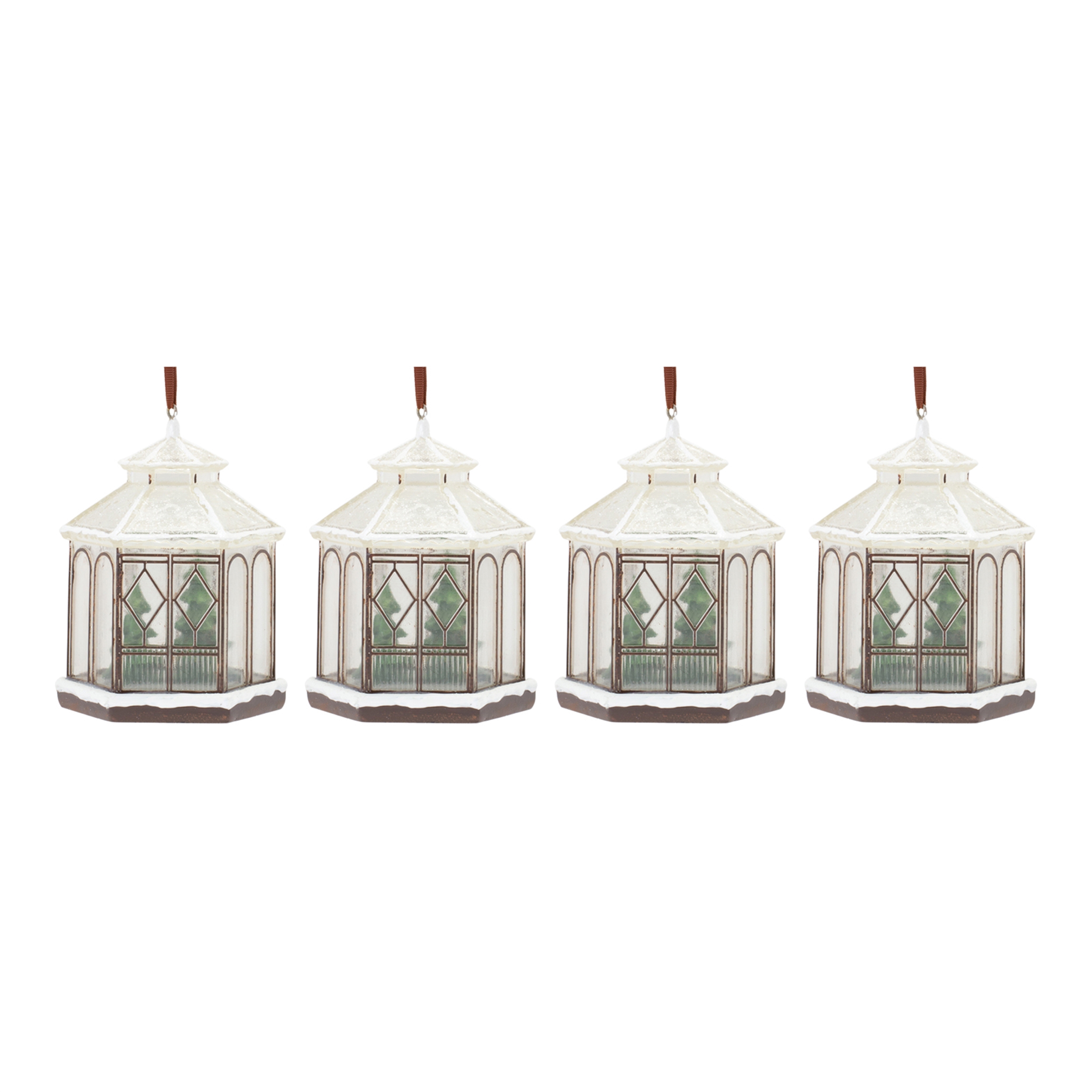 Gazebo Ornament (Set of 4) 5.5"H Resin - Image 3