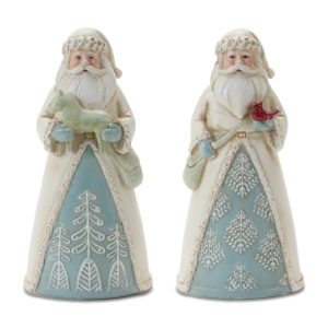 Santa (Set of 6) 5"H Resin