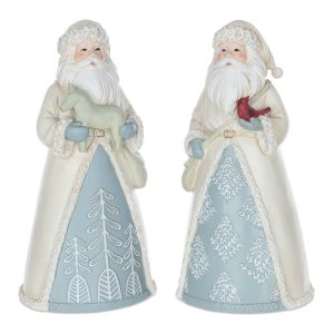 Santa (Set of 2) 10.5"H Resin