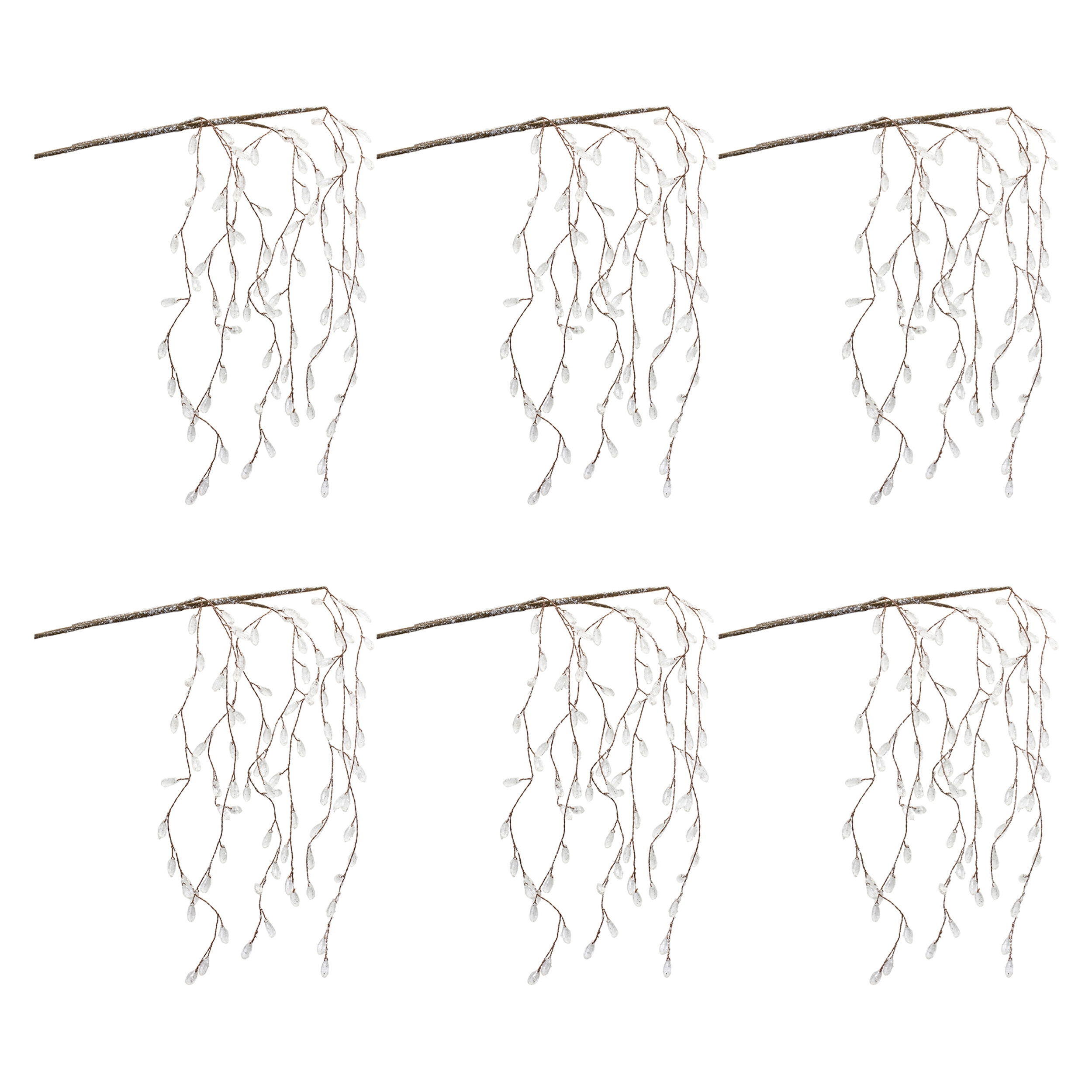 Icy Hanging Branch (Set of 6) 22.75"H Acrylic - Image 3