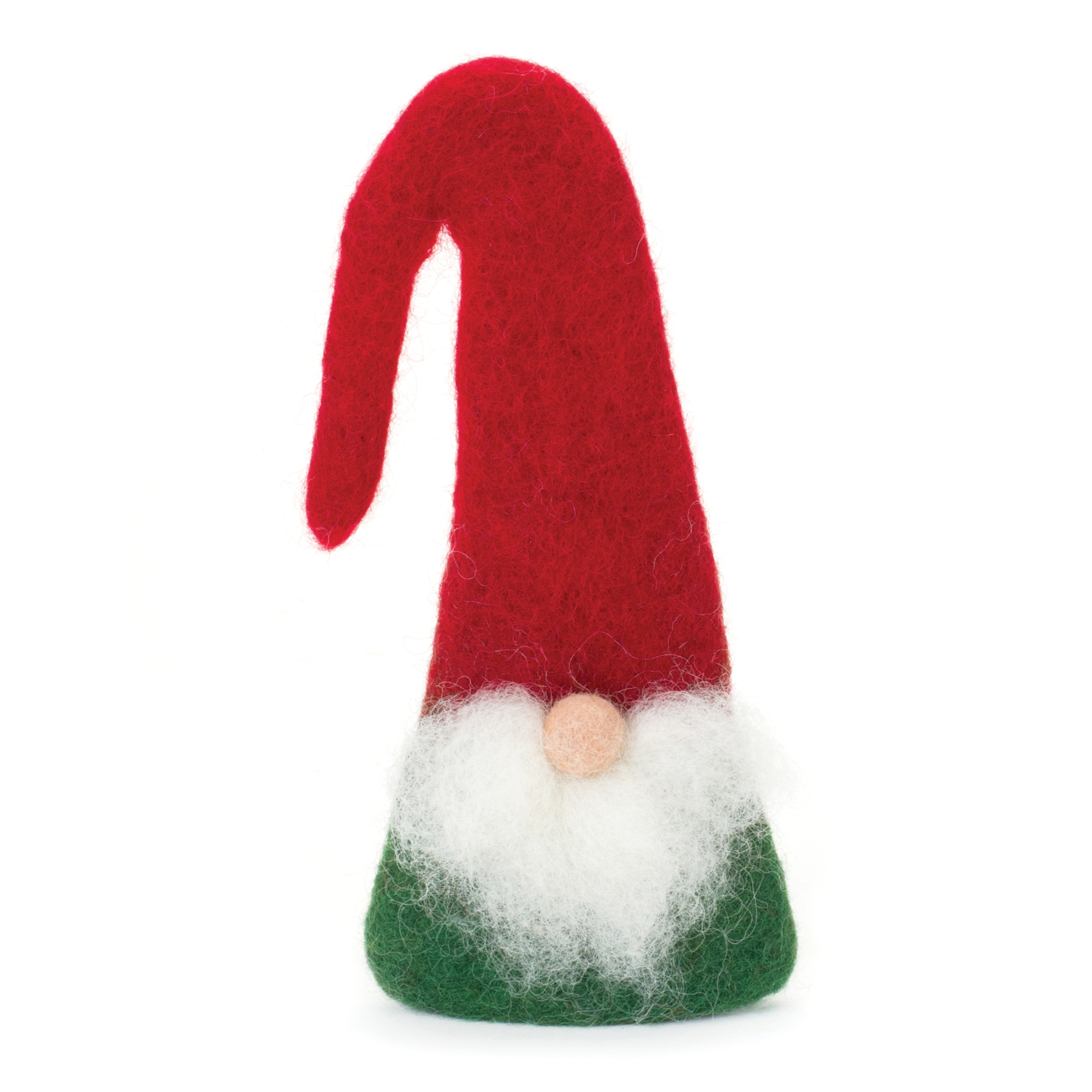 Gnome Ornament/Bottle Topper (Set of 6) 7"H Wool - Image 2