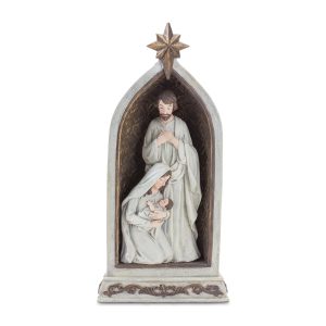 Holy Family in Arch (Set of 2) 12.5"H Resin