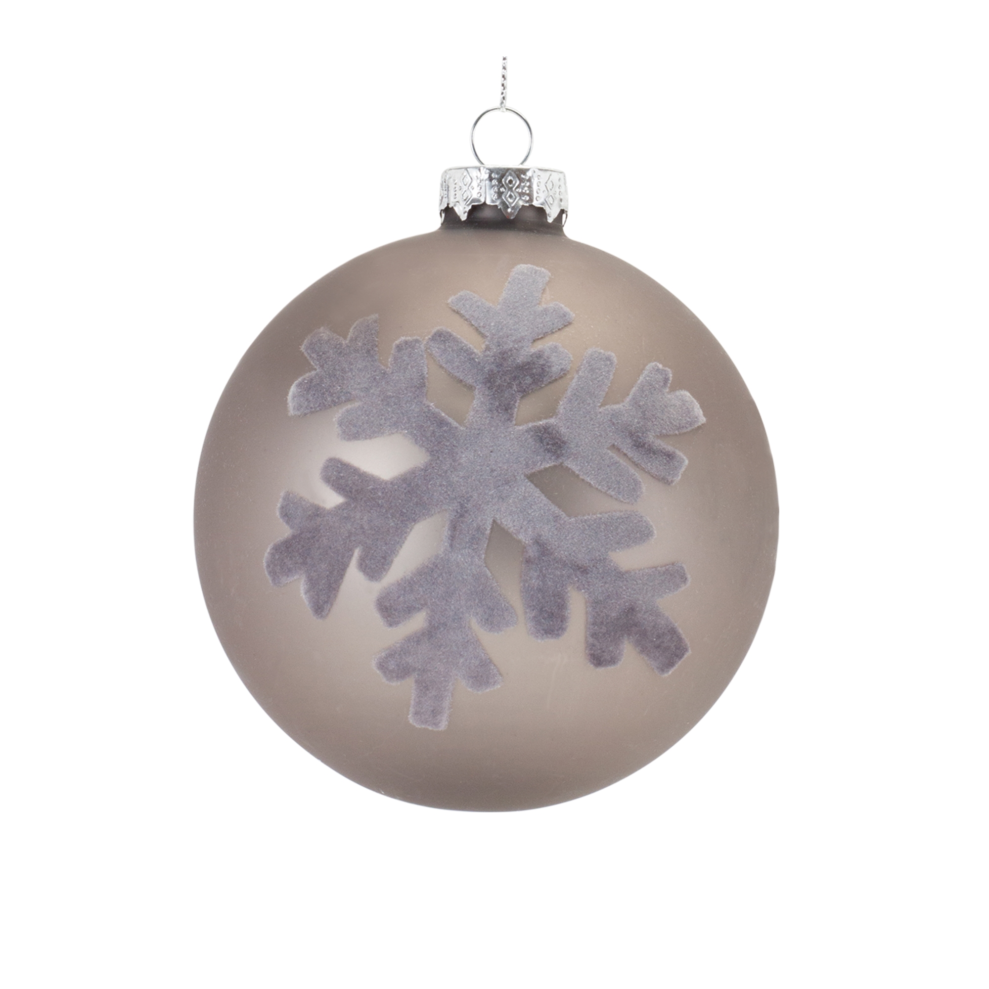 Ball Ornament (Set of 6) 4"D, 5"D Glass - Image 4